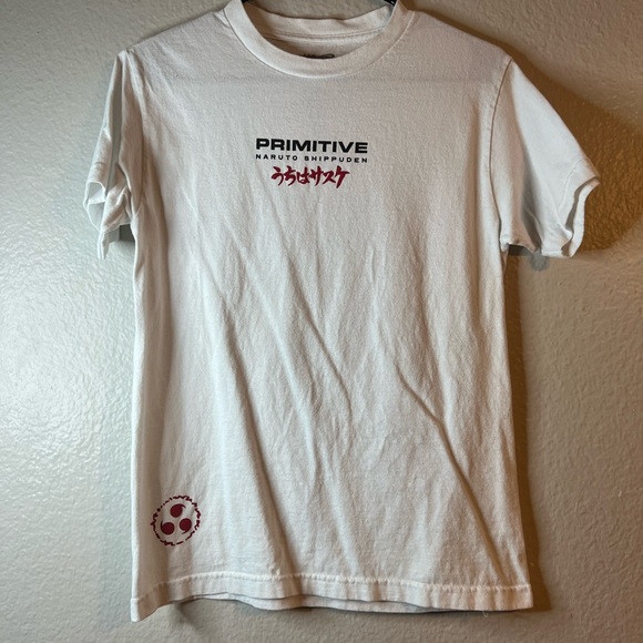 Primitive x Naruto Shippuden Sasuke Blade White T-Shirt in White Size Small - Picture 4 of 6